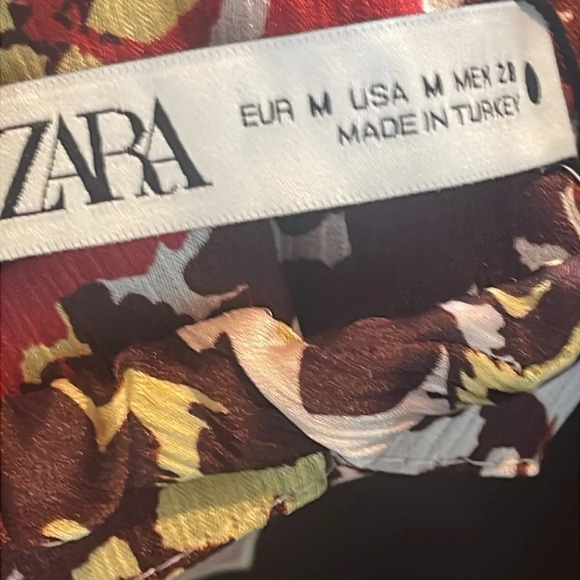 ZARA Printed Cross Back Floral Maxi Dress Medium 4886/240 - Picture 9 of 10